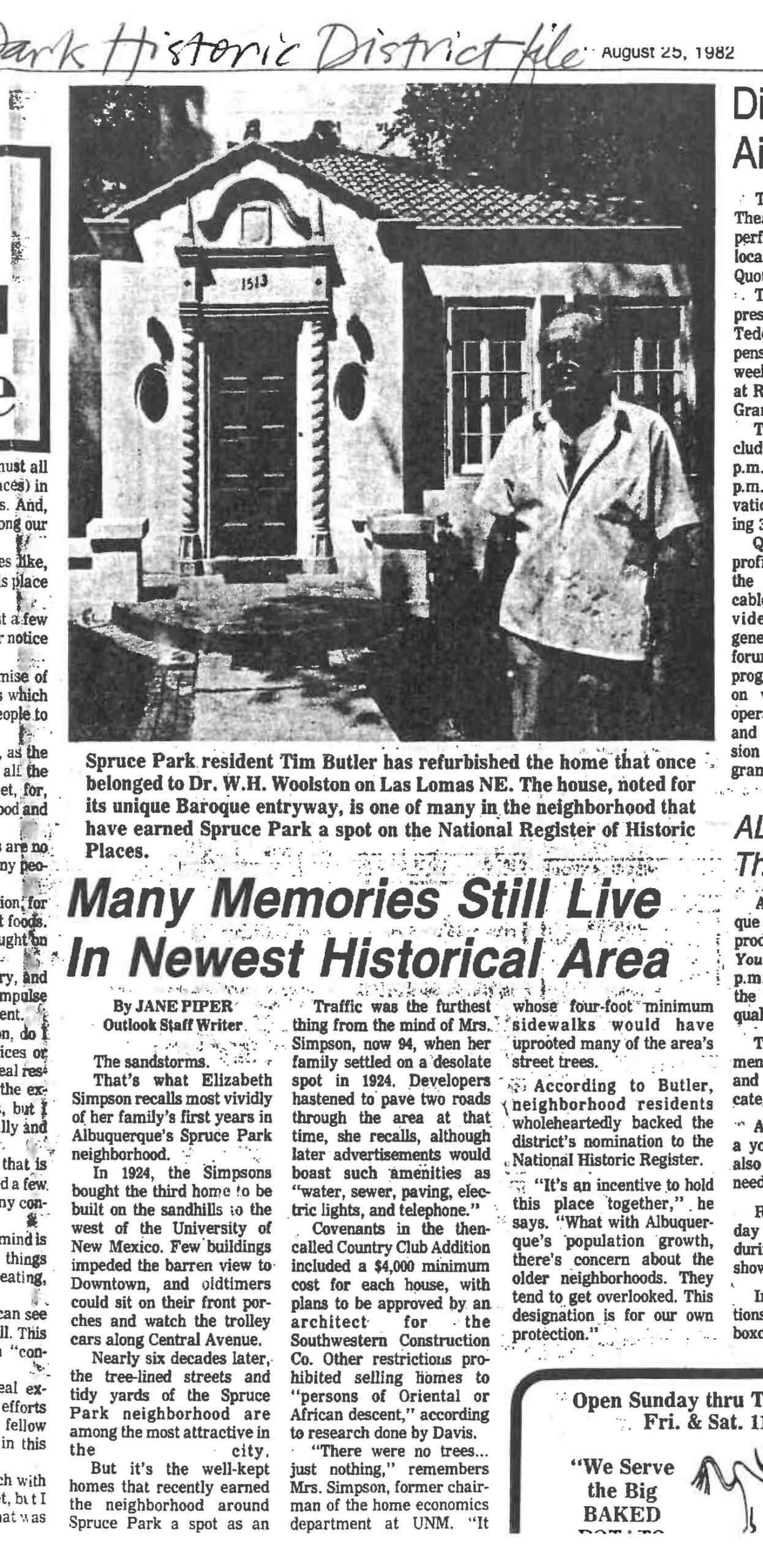 Spruce Park Neighborhood Association Business Directory News & Events